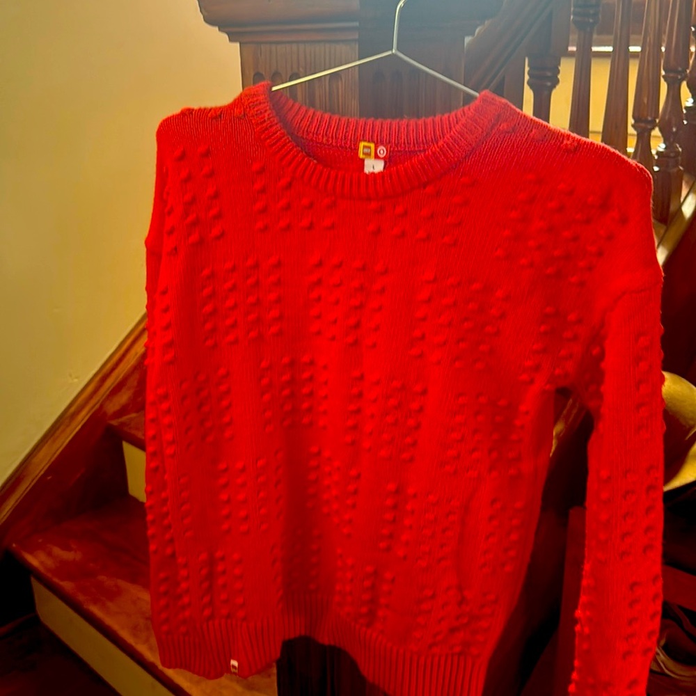 Red Lego sweater size L